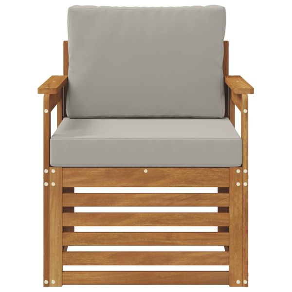 Комплект дивани за открито Естествен 71 x 63 x 73 см