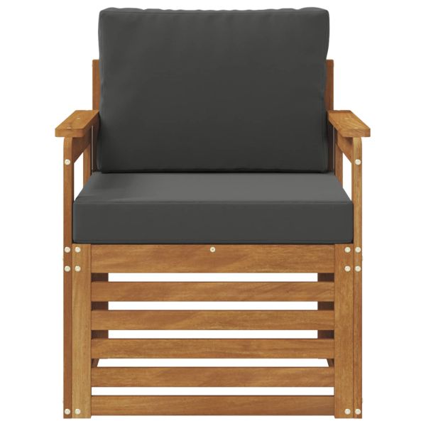 Комплект дивани за открито Естествен 71 x 63 x 73 см