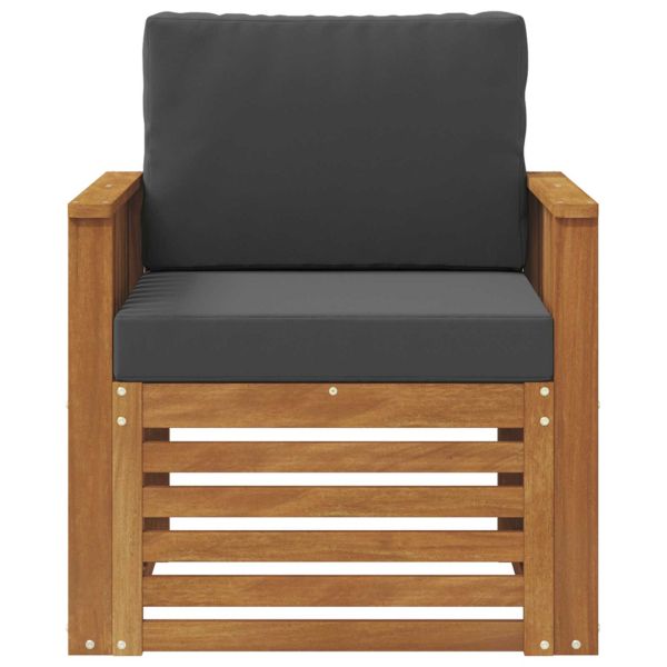 Комплект дивани за открито Естествен 71 x 63 x 73 см