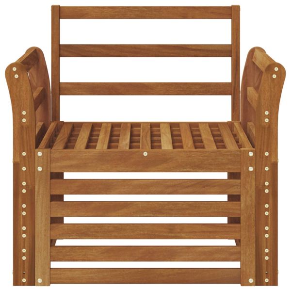 Комплект дивани за открито Естествен 75,5 x 63 x 73 см