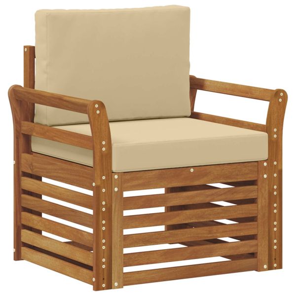 Комплект дивани за открито Естествен 75,5 x 63 x 73 см