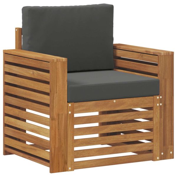 Комплект дивани за открито Естествен 79 x 63 x 73 см