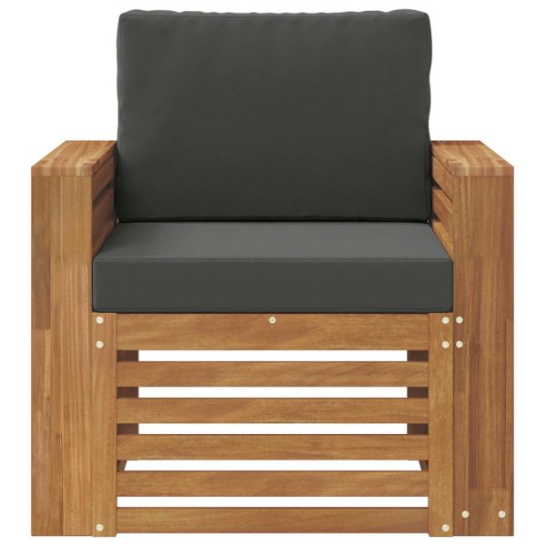 Комплект дивани за открито Естествен 79 x 63 x 73 см