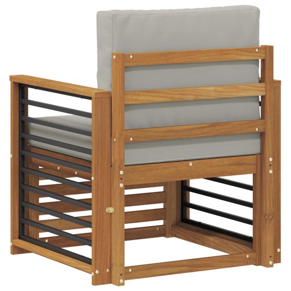 Комплект дивани за открито Естествен 71 x 63 x 73 см