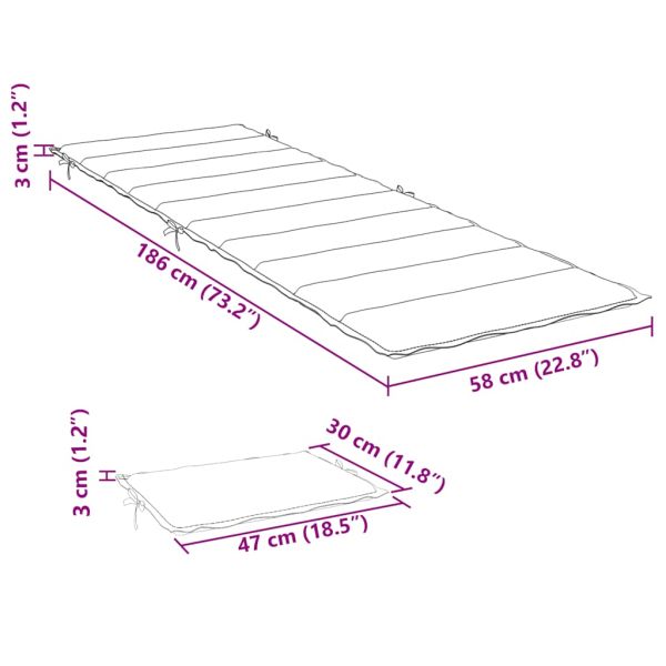 Шалте за шезлонг, розово, Оксфорд плат