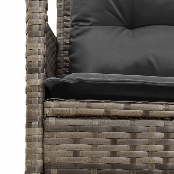 Градински Софа Комплект с възглавница 2 pcs полиратан