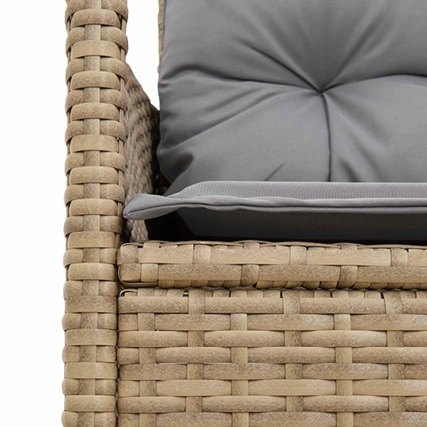 Градински Софа Комплект с възглавница 2 pcs полиратан