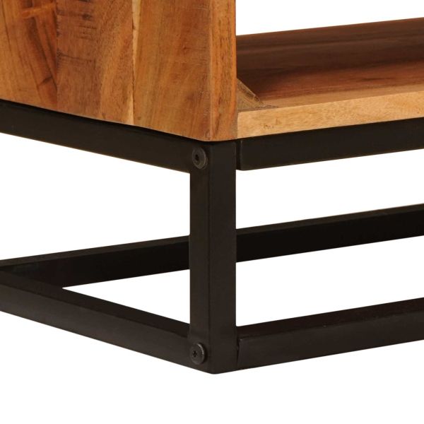 ТВ шкаф Естествен 110 x 30 x 44 см Солидно акациево дърво