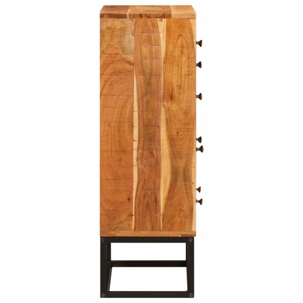 Шкаф с чекмеджета с чекмедже с врата Естествен 55 x 30 x 90 см