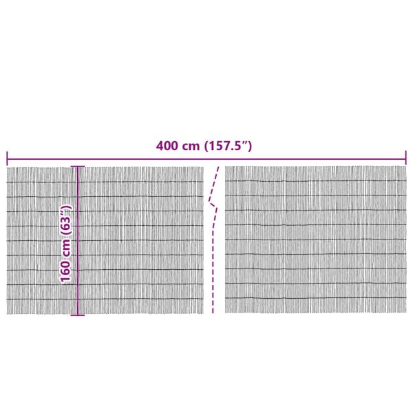 Ограда от тръстика Естествен 400 x 160 cm Ръст