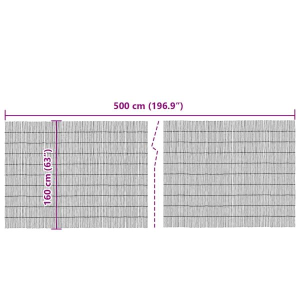 Ограда от тръстика Естествен 500 x 160 cm Ръст