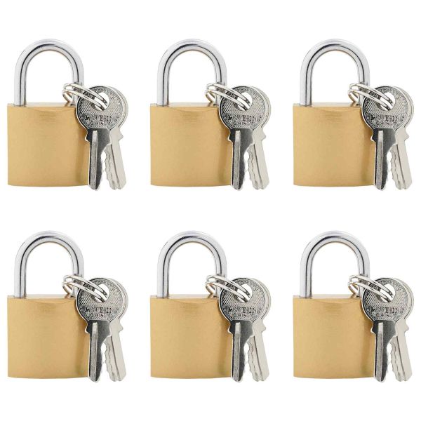 U Lock с ключове 6 pcs Месинг Желязо