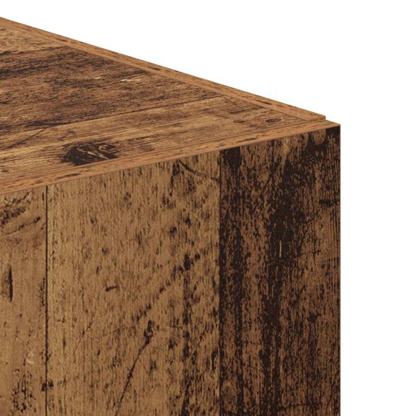 Висок шкаф 2 pcs Старо дърво 45 x 42,5 x 185 см