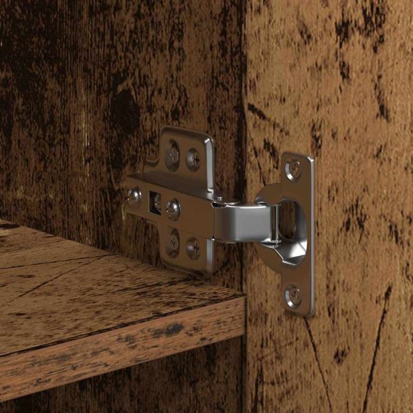 Висок шкаф 2 pcs Старо дърво 70 x 42,5 x 185 см