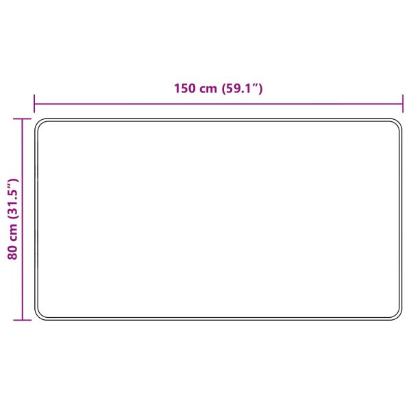 Каса за килим MARSA Сив 150 x 80 cm Полиестер и PVC