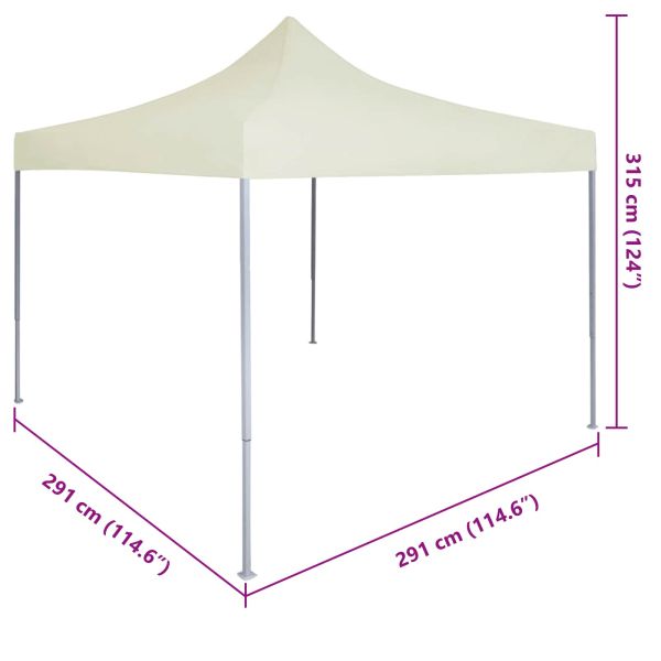Парти шатър Крем 291 x 291 x 315 см Оксфордска тъкан