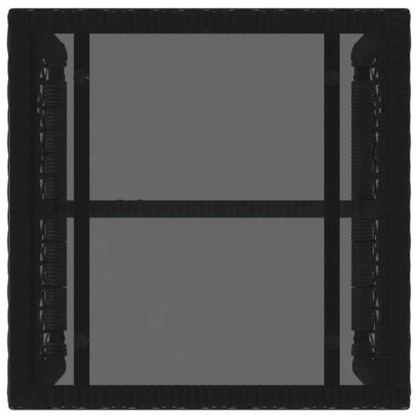 Комплект за външни мебели с възглавница 3 pcs Черен и Туркоаз