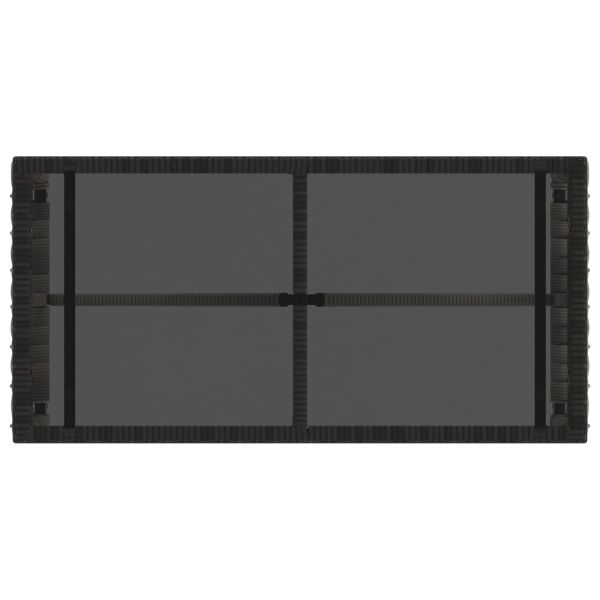 Маса за открито Сив и черен 80 x 40 x 40 cm