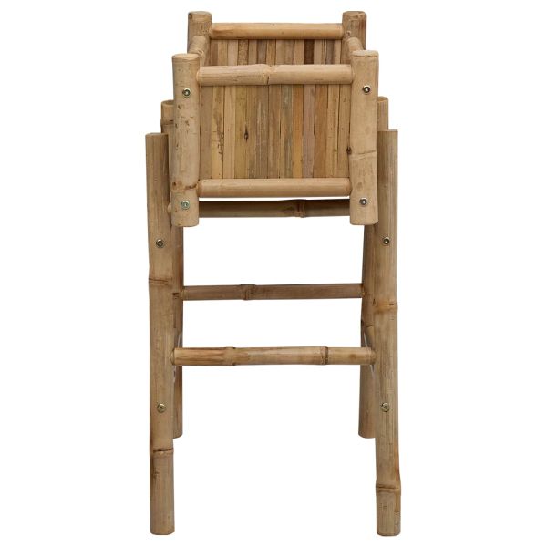 Градински сандък с държач Естествен 50 x 38 x 74 см Бамбук