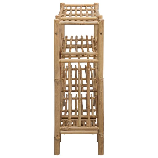 Шкаф за обувки с рафт Естествен 88 x 27 x 80 см Бамбук