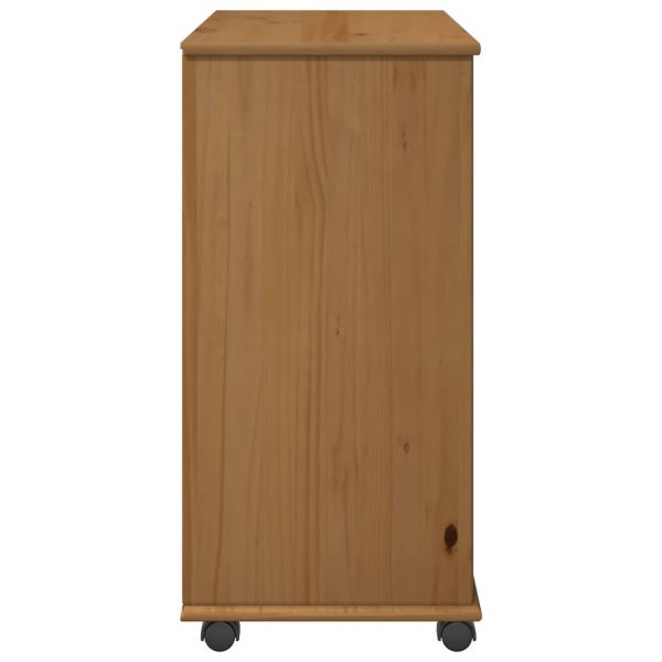 Плъзгащ кабинет Меден кафяв 63,5 x 39 x 79 см Солиден бор