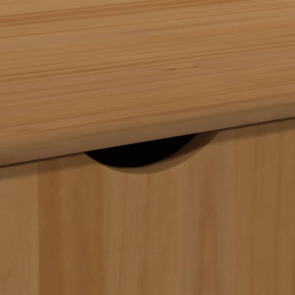 Плъзгащ кабинет Меден кафяв 100 x 39 x 65,5 см Солиден бор