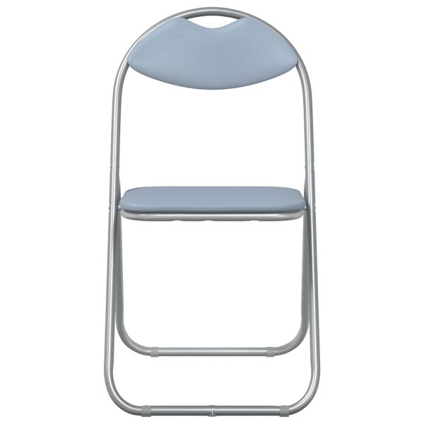 Сгъваем стол 2 pcs Сив 48 x 43,5 x 81 см Изкуствена