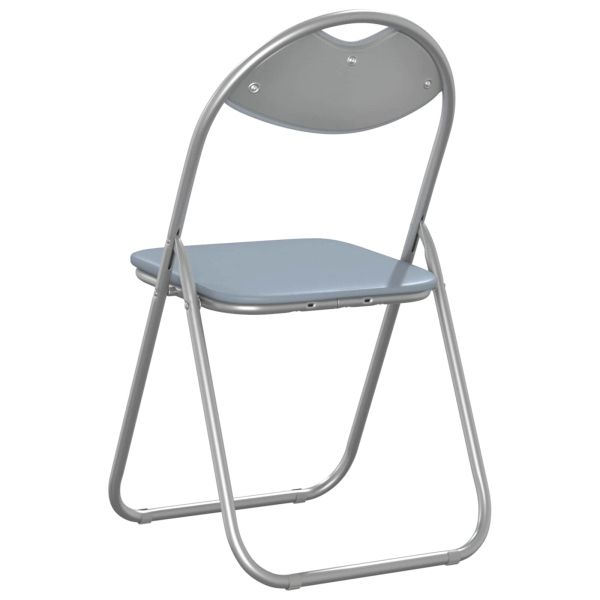 Сгъваем стол 8 pcs Сив 48 x 43,5 x 81 см Изкуствена