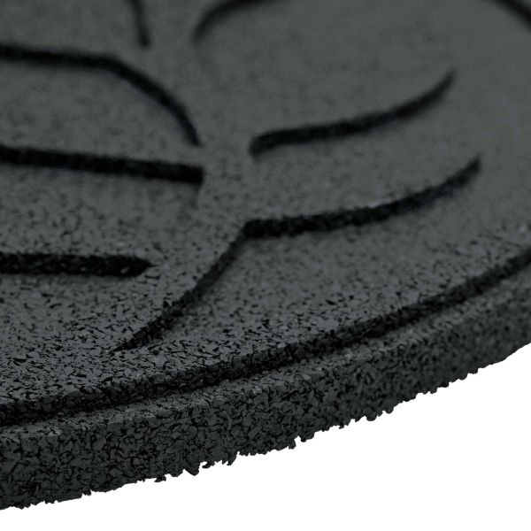 Стъпаловиден камък 6 pcs Черен Ø 44 x 2 см Каучук