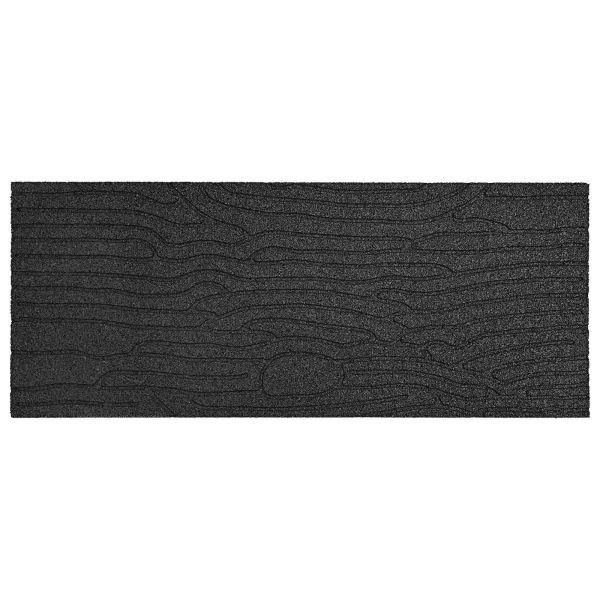 Стъпаловиден камък 6 pcs Черен 60,5 x 25 x 2 см Каучук