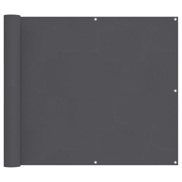 Балконен екран Антрацит 100 x 700 см Оксфордска тъкан