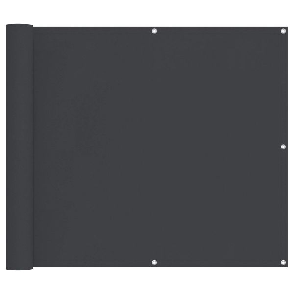 Балконен екран Черен 100 x 400 cm Оксфордска тъкан