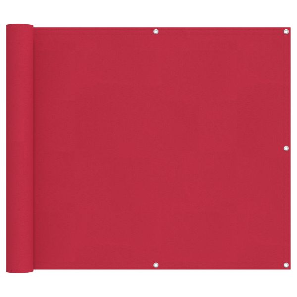 Балконен екран Бургундско червен 100 x 400 cm Оксфордска тъкан