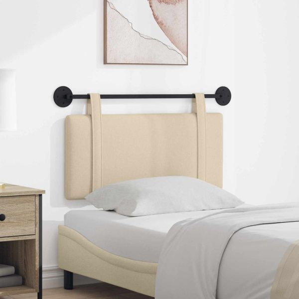 Висяща табла Монтиране на стена Крем 100 x 55 x 5 см текстил