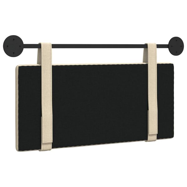 Висяща табла Монтиране на стена Крем 100 x 55 x 5 см текстил