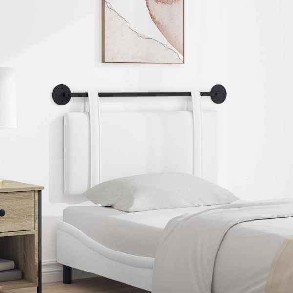 Висяща табла Монтиране на стена Бял 100 x 55 x 5 см текстил