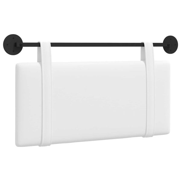 Висяща табла Монтиране на стена Бял 100 x 55 x 5 см текстил