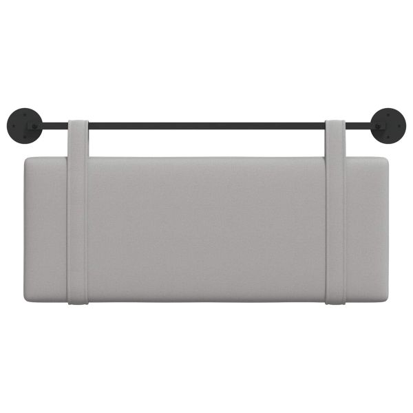 Висяща табла Едноцветен Облачно сиво 110 x 55 x 5 см текстил