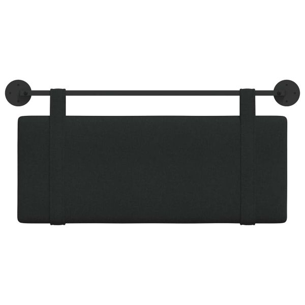 Висяща табла Монтиране на стена Черен 110 x 55 x 5 см текстил