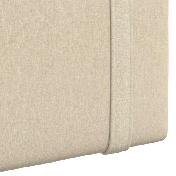 Висяща табла Монтиране на стена Крем 110 x 55 x 5 см текстил