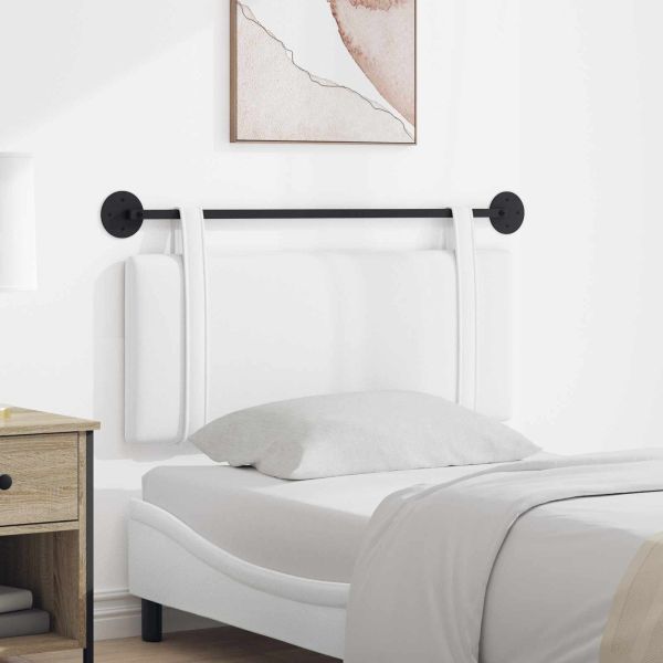 Висяща табла Монтиране на стена Бял 110 x 55 x 5 см текстил