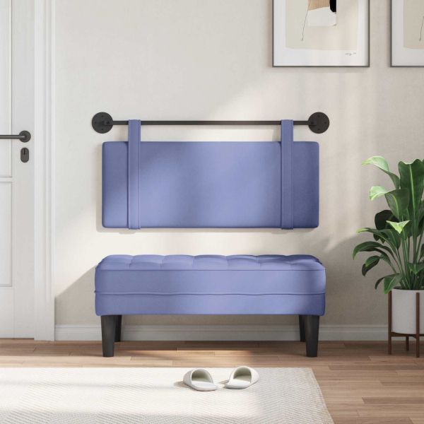 Висяща табла Едноцветен Дънково син 110 x 55 x 5 см текстил