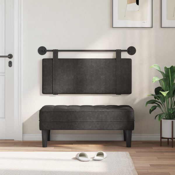 Висяща табла Едноцветен Черен 110 x 55 x 5 см Антично PU