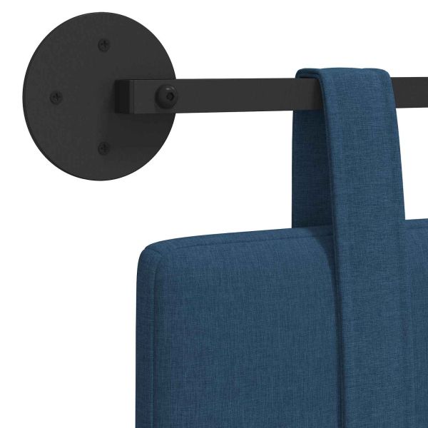 Висяща табла Монтиране на стена Синьо 130 x 55 x 5 см текстил