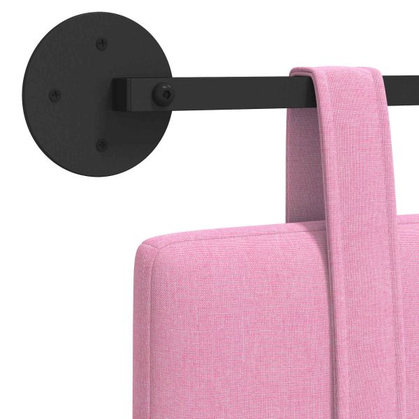 Висяща табла Монтиране на стена Розово 130 x 55 x 5 см текстил