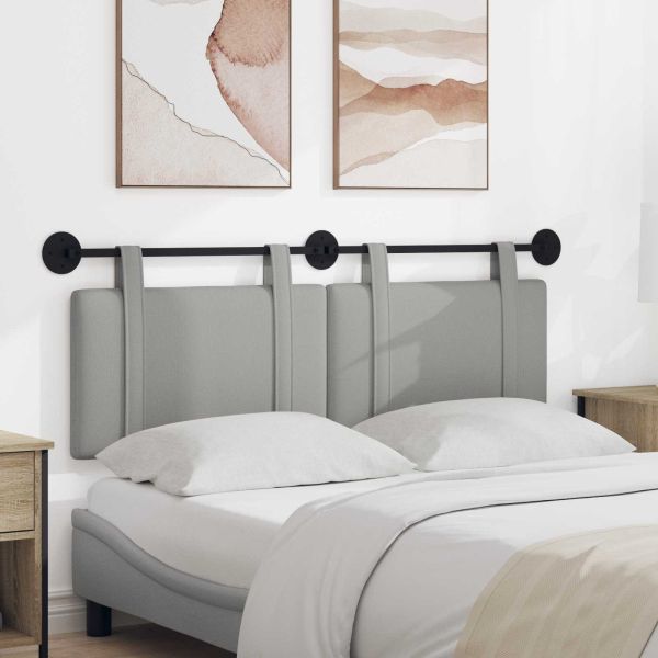 Висяща табла Едноцветен Облачно сиво 150 x 55 x 5 см текстил