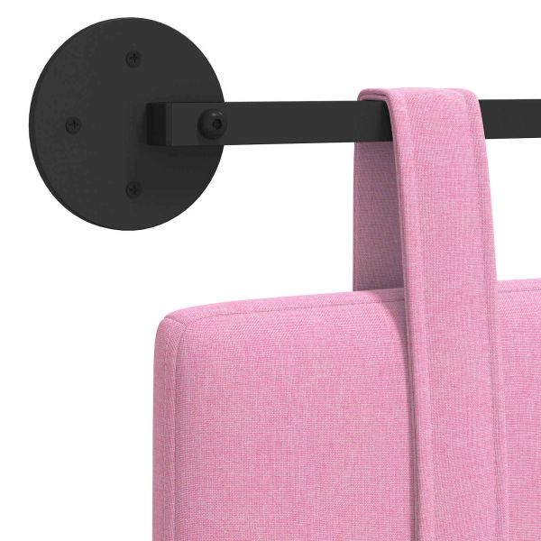 Висяща табла Монтиране на стена Розово 170 x 55 x 5 см текстил