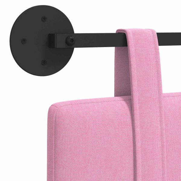 Висяща табла Монтиране на стена Розово 210 x 55 x 5 см текстил