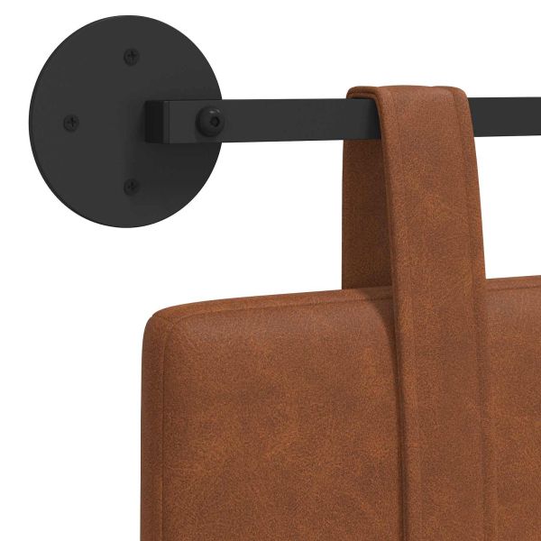 Висяща табла Едноцветен Кафяво 210 x 55 x 5 см Антично PU