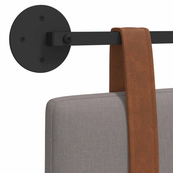 Висяща табла Едноцветен Таупе 210 x 55 x 5 см Антично PU